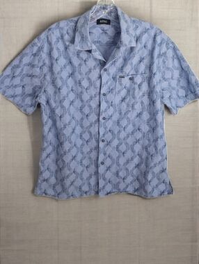 Buffalo David Bitton Shirt Mens Size Small Blue Casual Button Down 100% Cotton